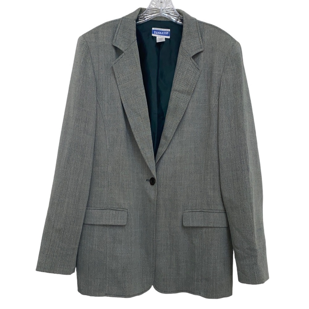 Pendleton Gray Blazer - image 1